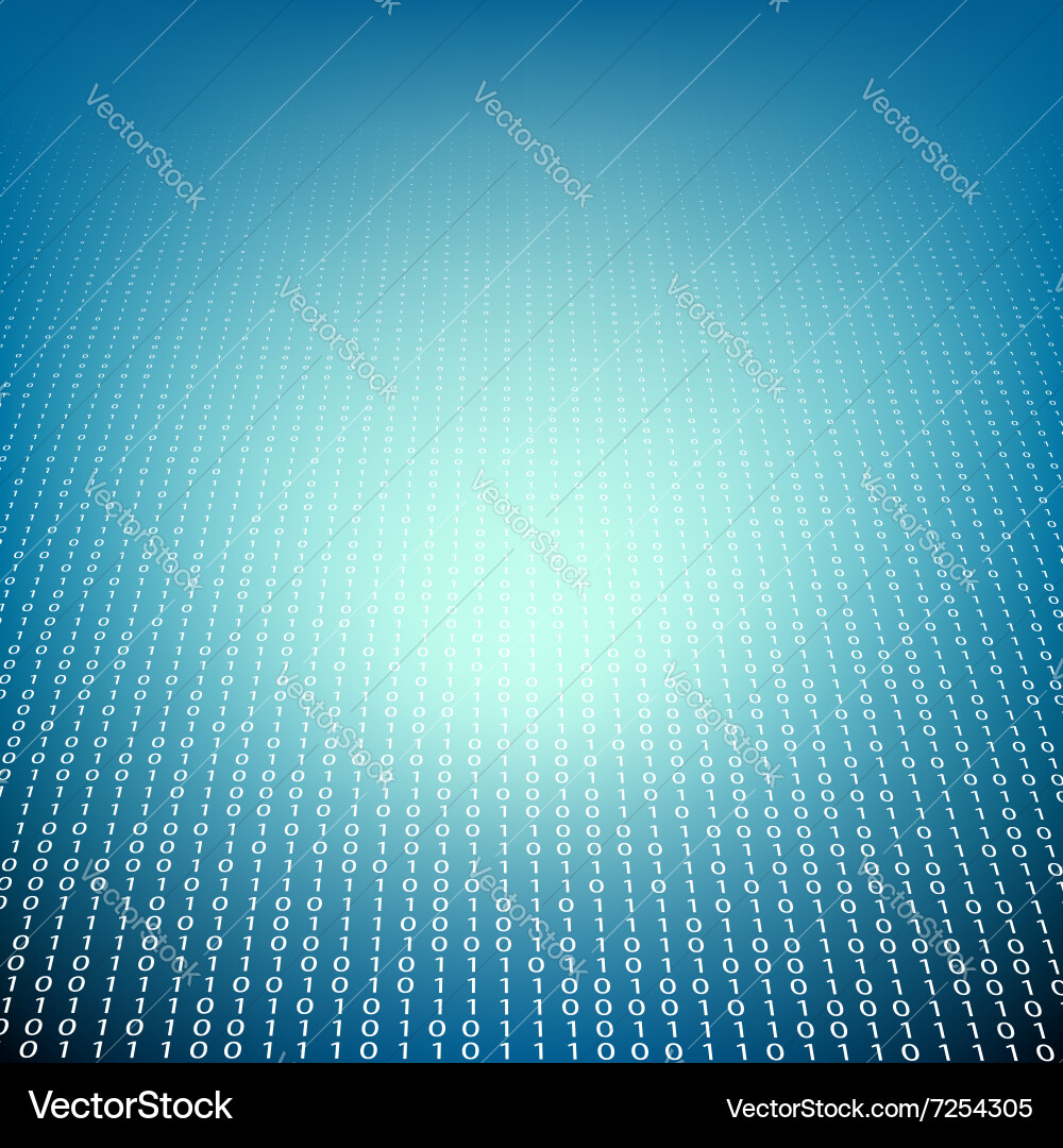 Binary Code Technology Background vector image