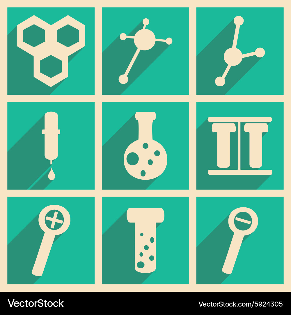 Flat with shadow concept and mobile application Vector Image