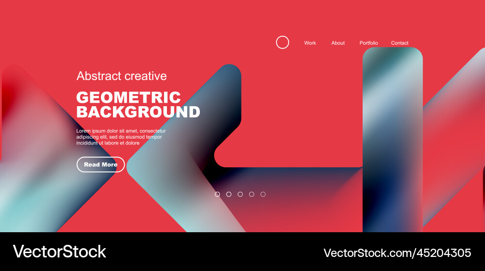 Fluid gradient triangles landing page background Fluid gradient triangles landing page background vector image