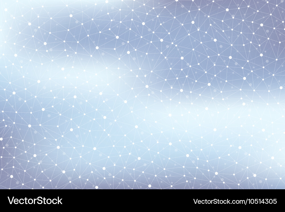 Geometric abstract background with connected line vector image