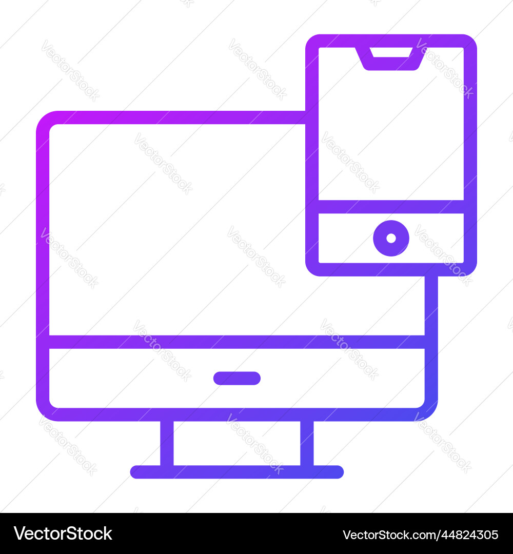 Responsive icon user interface as a simple sign Vector Image