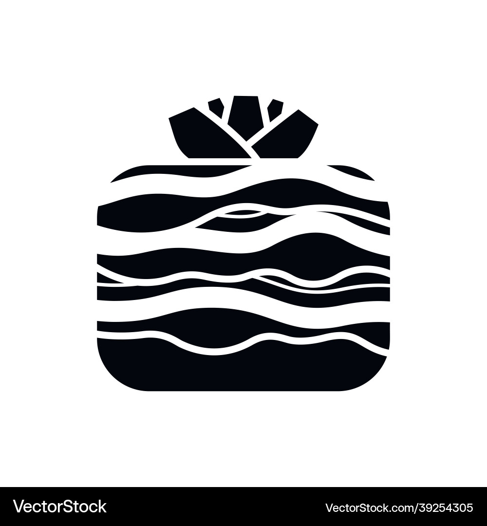 Root crop icon with pattern isolated on white vector image