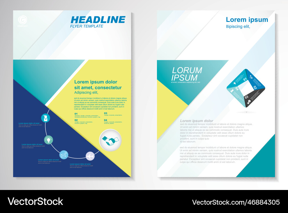 Template design for brochure annualreport Template design for brochure annualreport vector image