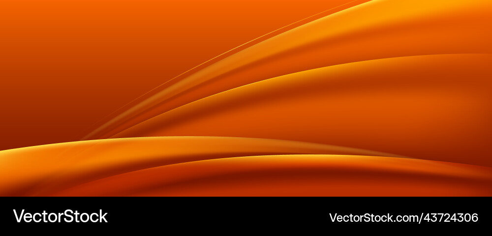 Abstract elegant dark orange smooth curve Abstract elegant dark orange smooth curve vector image