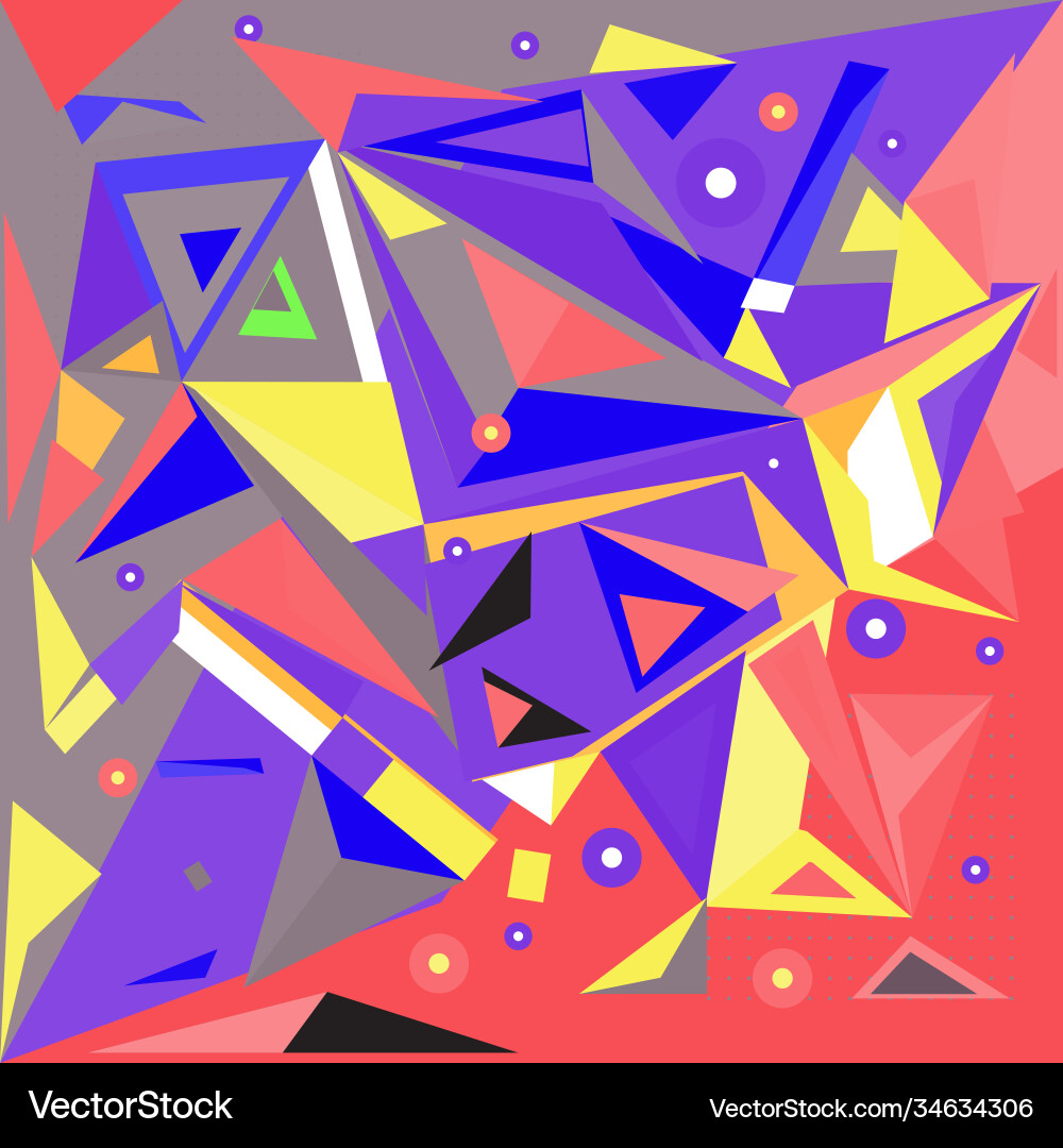 Abstract modern triangles background pattern vector image