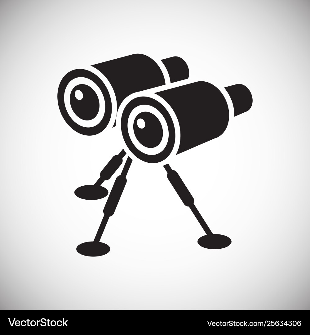 Binocular icon on background for graphic and web Binocular icon on background for graphic and web vector image