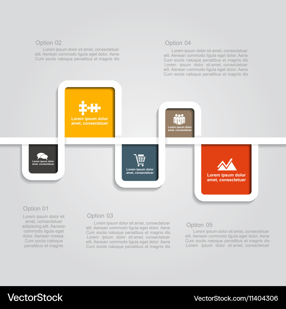 Infographic template with elements and icons vector image