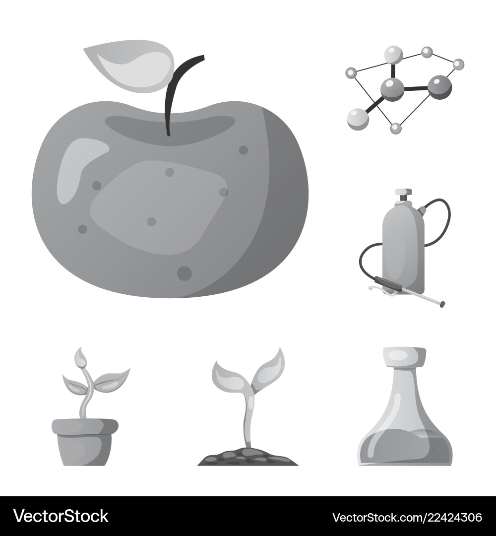 Isolated object of and icon collection Isolated object of and icon collection vector image
