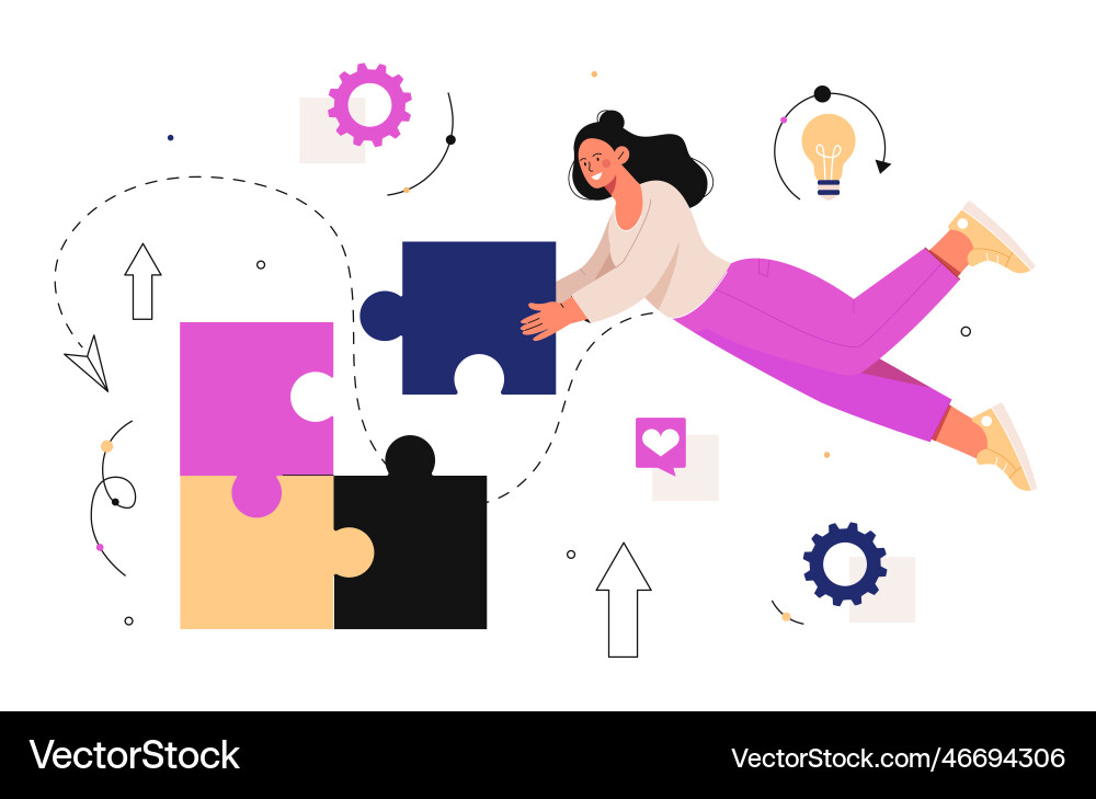 Problem solving process Problem solving process vector image