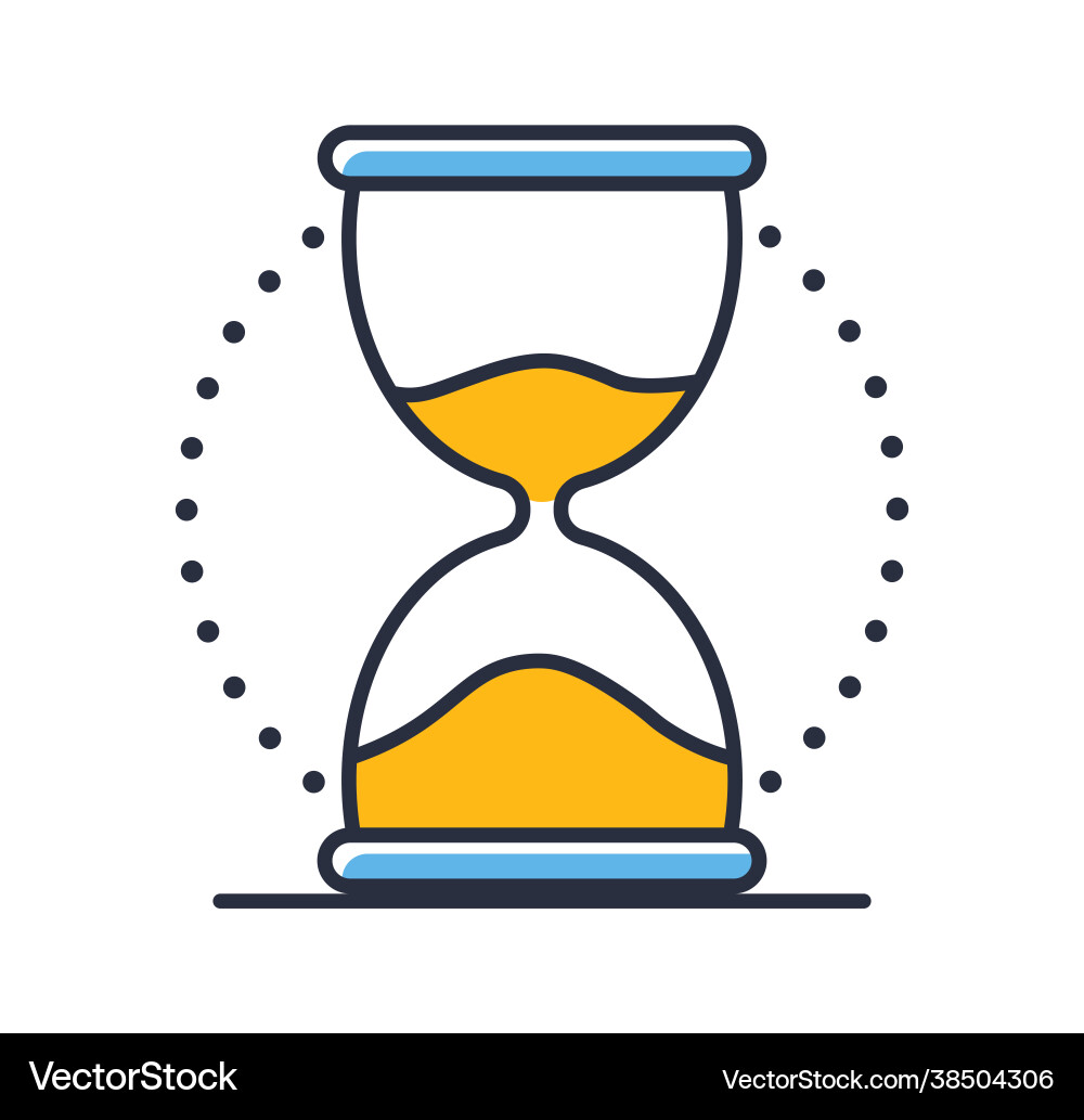 Sand clock icon Sand clock icon vector image