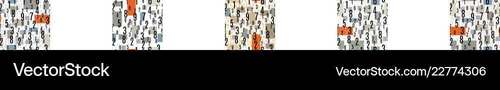 Seamless pattern with the numbers Seamless pattern with the numbers vector image