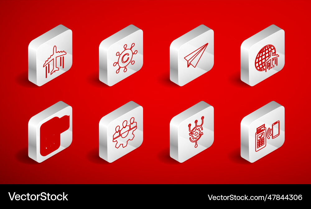 Set line pos terminal copywriting network paper Set line pos terminal copywriting network paper vector image