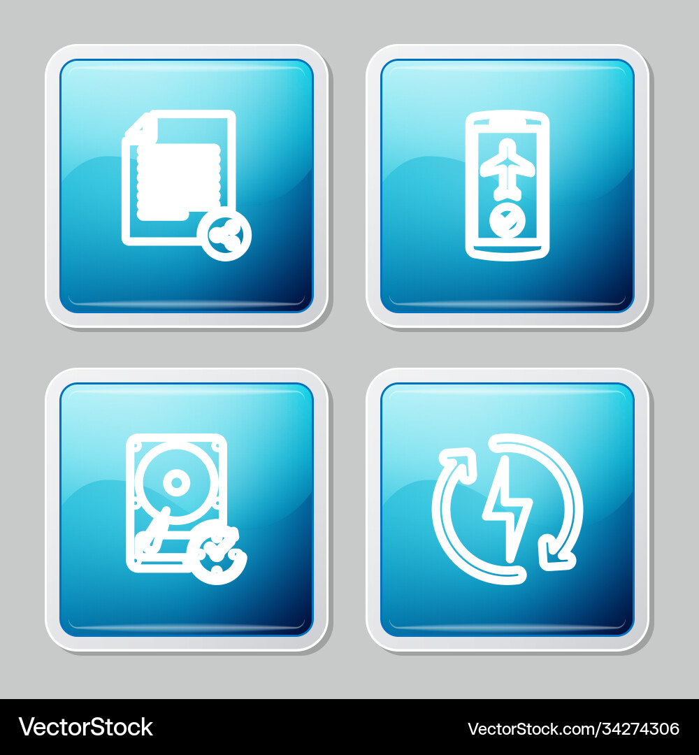 Set line share file flight mode in mobile vector image