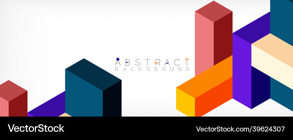 Abstract background 3d cubes cubic elements Abstract background 3d cubes cubic elements vector image