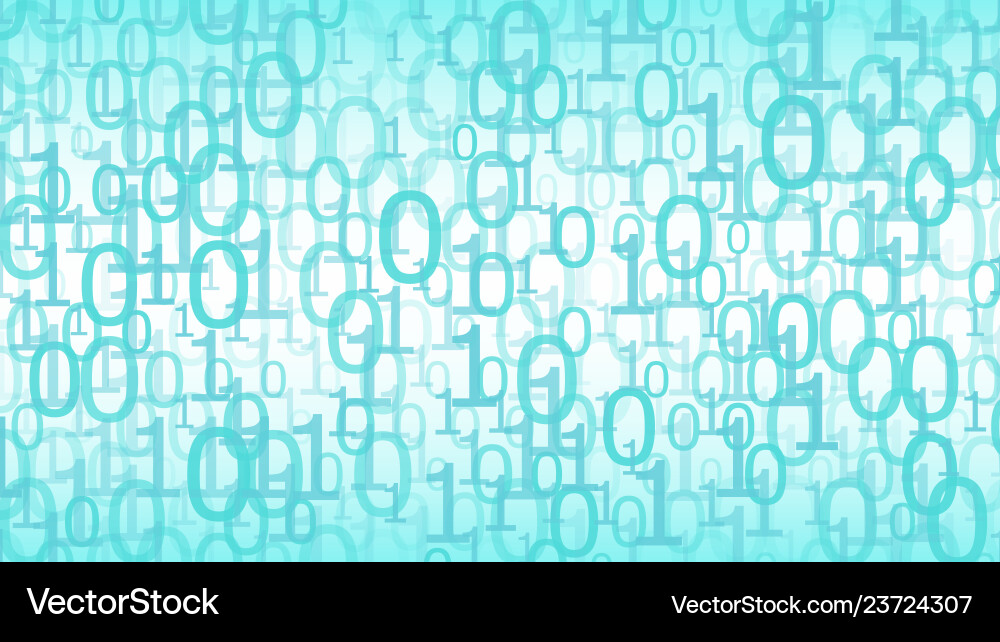Algorithm machine learning cyberspace mint green Vector Image