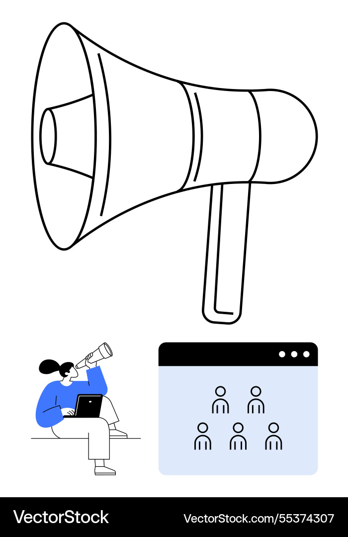 Amplifying communication strategy with digital vector image