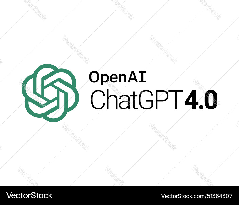Chatgpt 4o logo openai ai chatbot Chatgpt 4o logo openai ai chatbot vector image