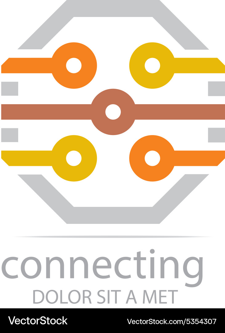 Connecting design icon element vector image