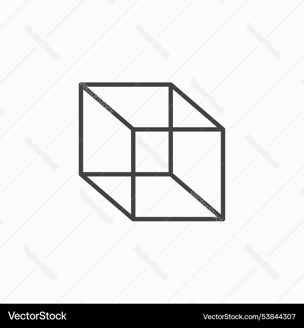 Cube icon set Vector Image