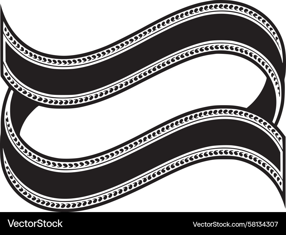 Dynamic Flowing Wave Pattern Vector Image