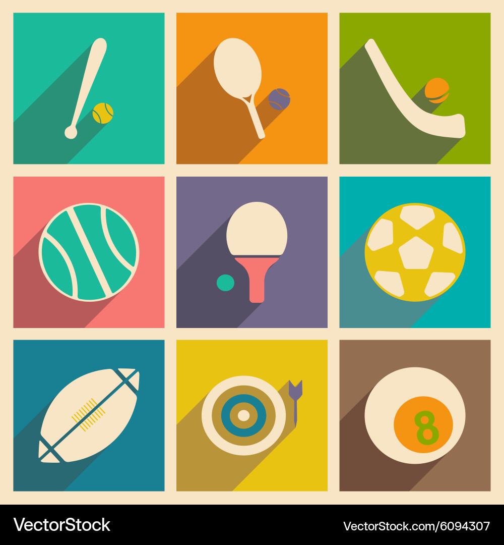 Flat with shadow concept and mobile application vector image
