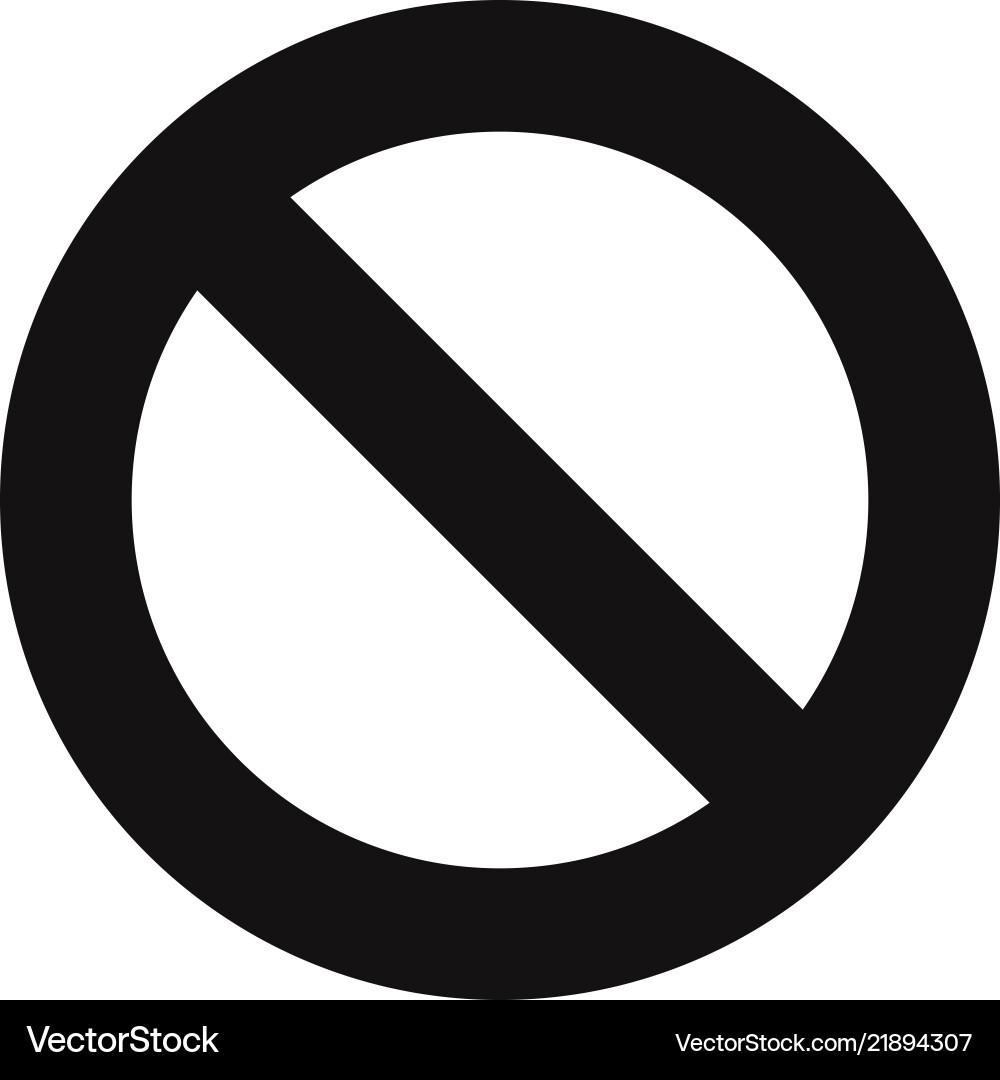 Forbidden icon Royalty Free Vector Image - VectorStock