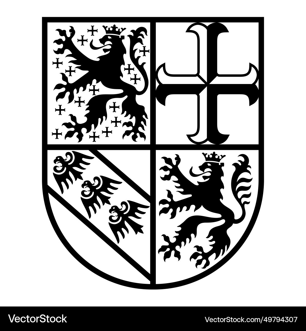 Mittelalterlicher Stil Design heraldischer Schild mit Löwen Mittelalterlicher Stil Design heraldischer Schild mit Löwen vektorbild