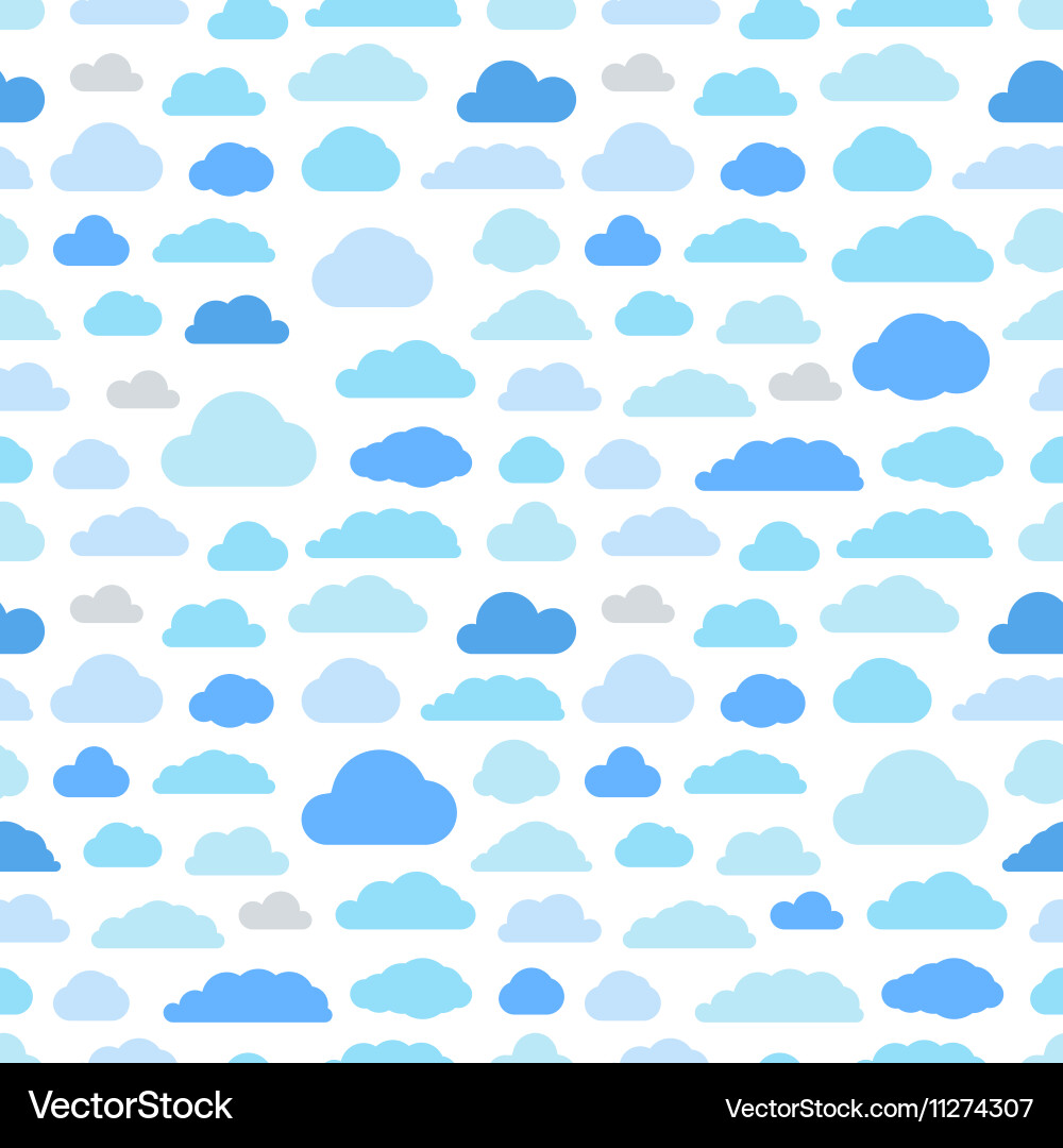 Modern Cloud Pattern vector image