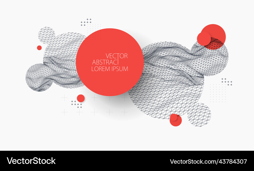 Modern Tech Abstract Network vector image