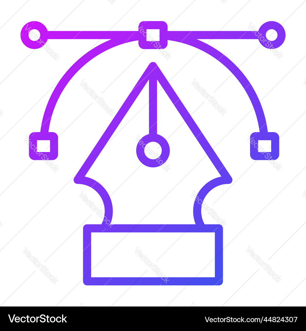 Pen tool icon user interface as a simple sign Vector Image