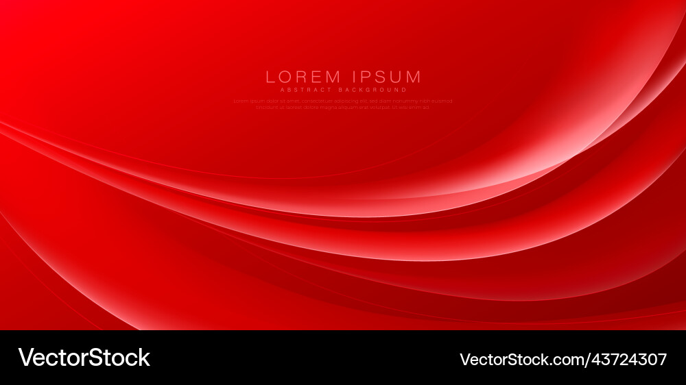 Red Gradient Curve Background vector image