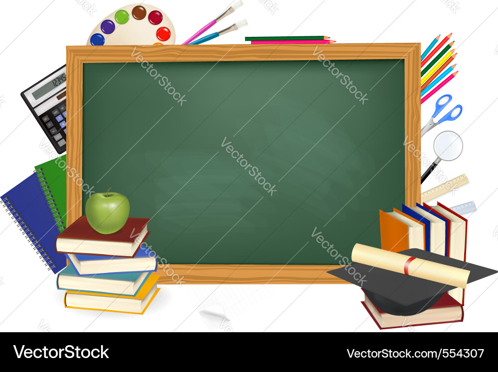 School Supplies Vector Image