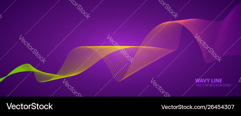 Twisted colored lines with mixed color dynamic Twisted colored lines with mixed color dynamic vector image