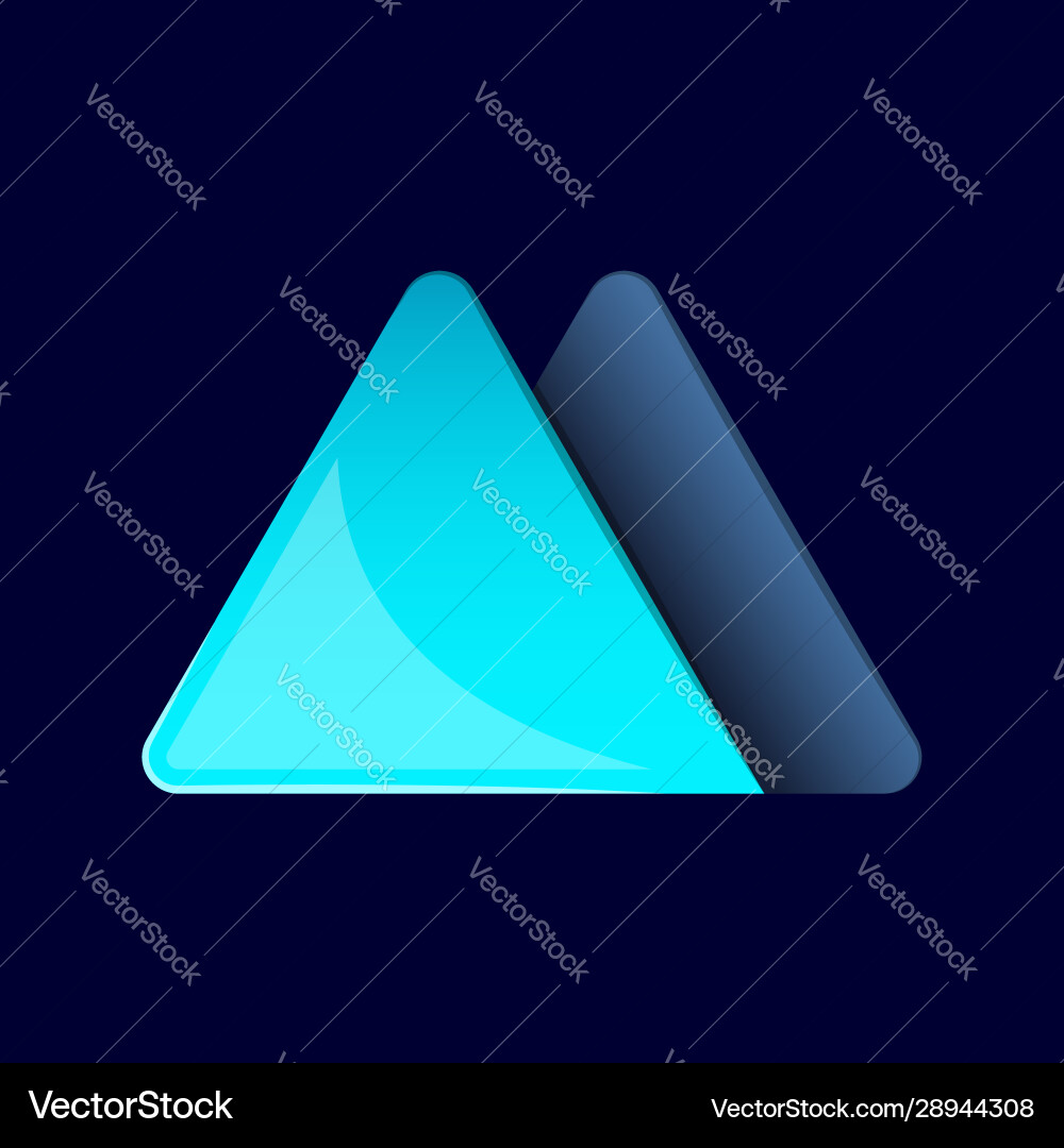 Abstract gradient color icon design for your Vector Image