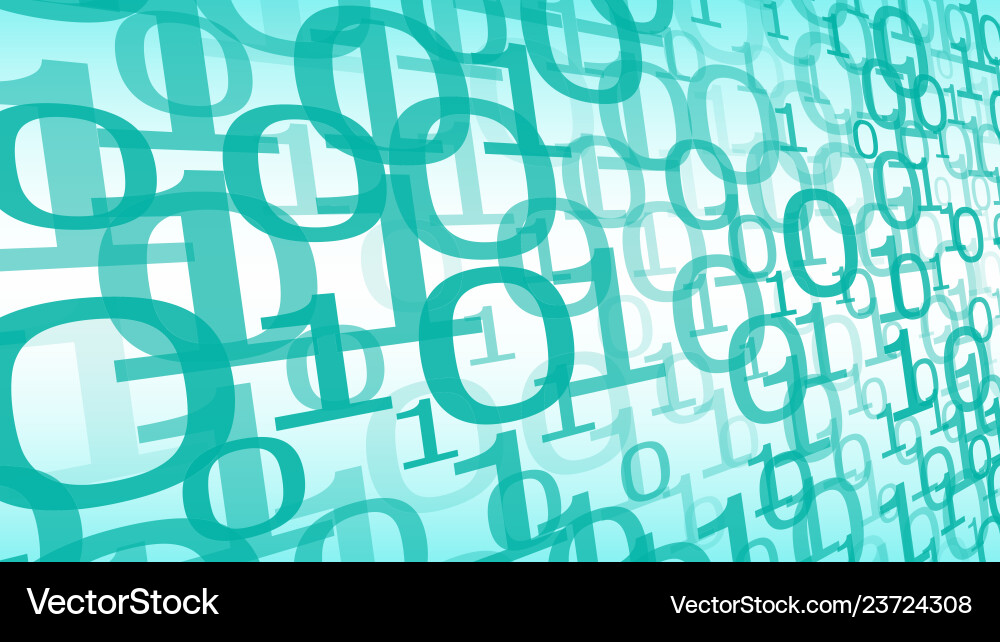 Big data algorithm machine learning cyberspace Vector Image