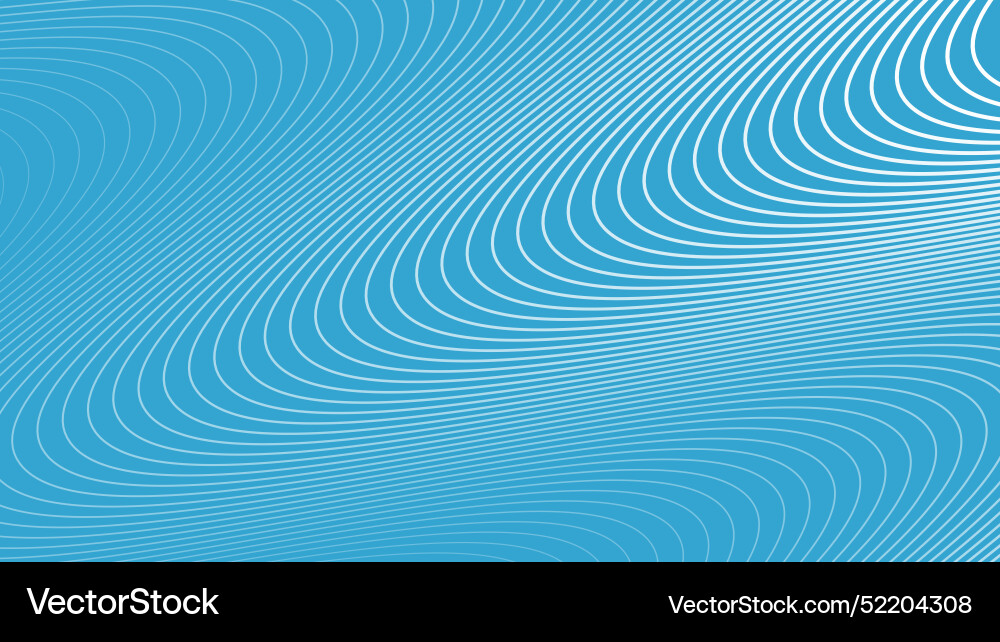 Cyan blue abstract background with curve line Vector Image