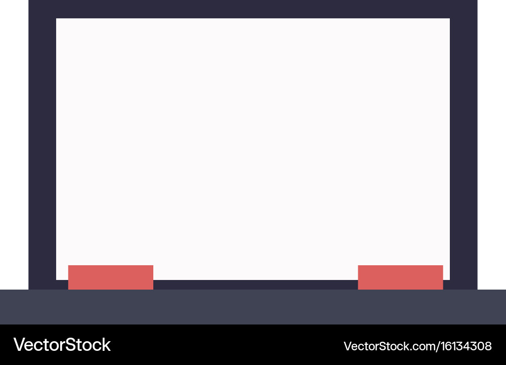 Empty school chalkboard texture with frame eraser vector image