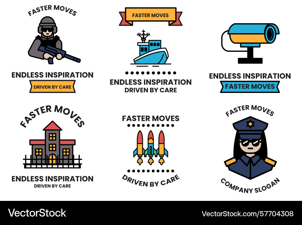 Faster moves is the title of image Vector Image