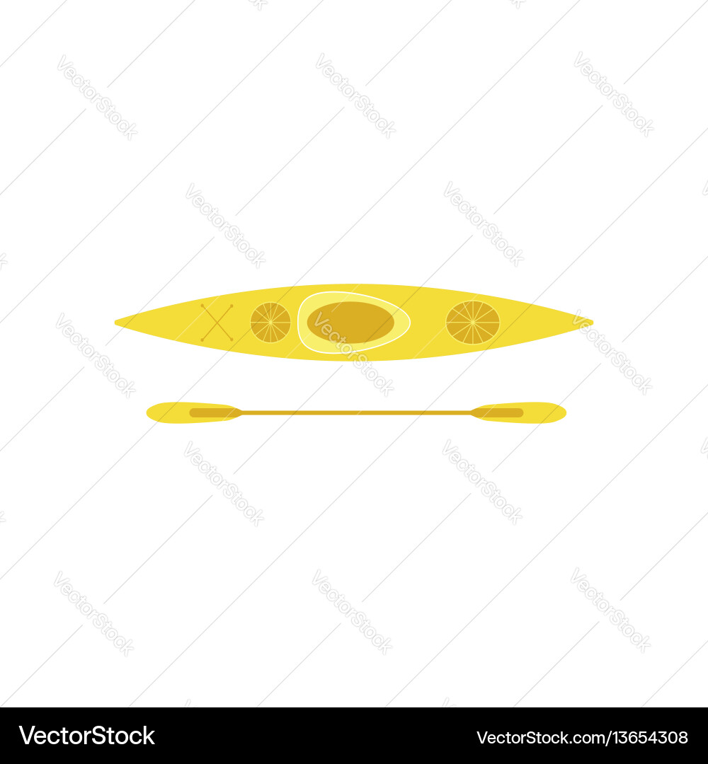 Flat kayak icon vector image