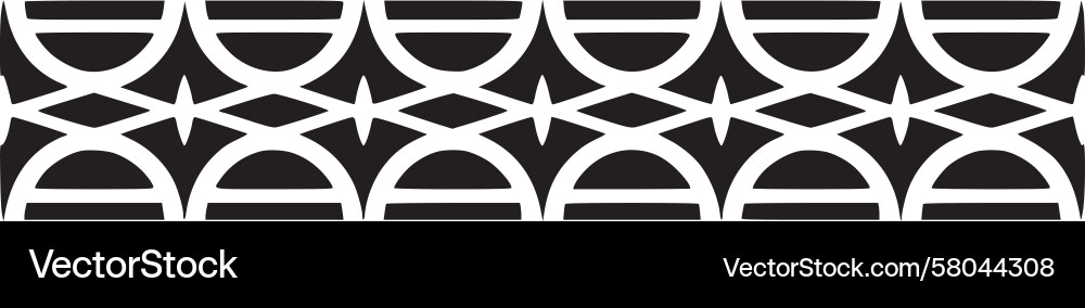 Intricate Line Border Pattern Vector Image
