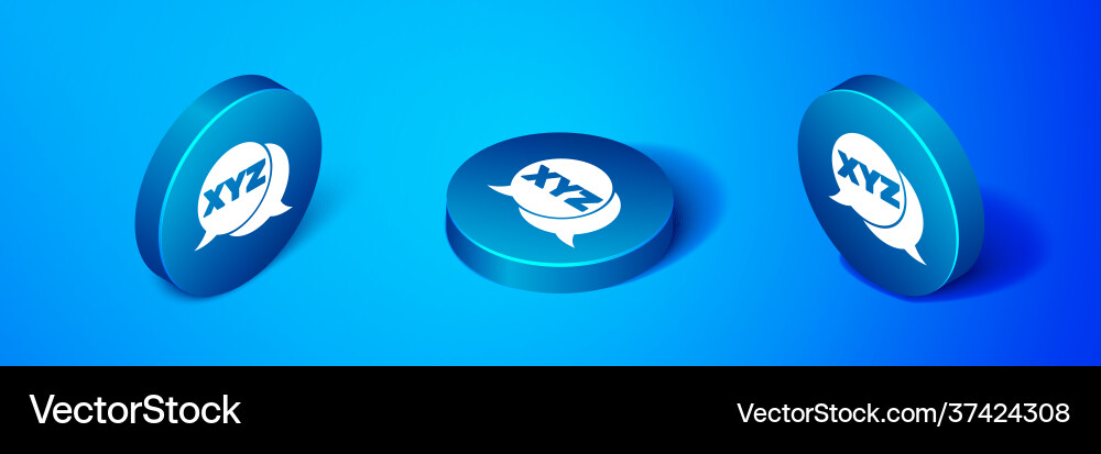 Isometric xyz coordinate system icon isolated Vector Image