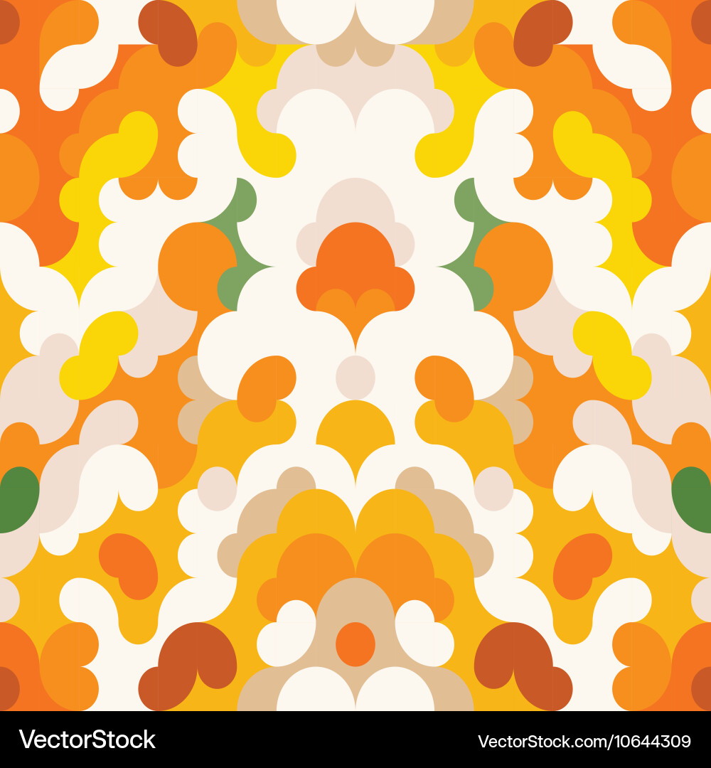 Abstract pattern orange background vector image