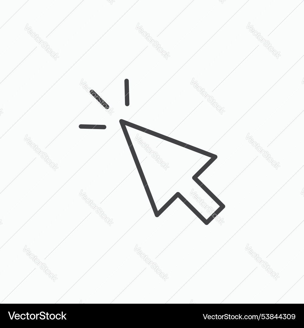 Cursor icon set Cursor icon set vector image