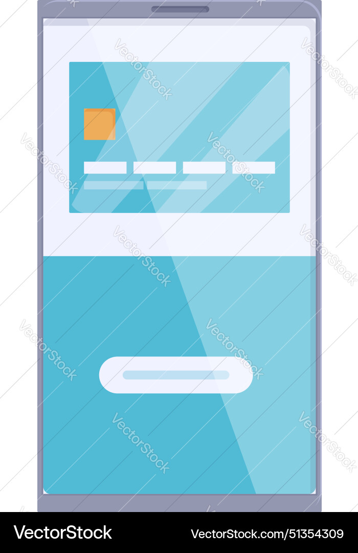 Flat design mobile app interface Flat design mobile app interface vector image