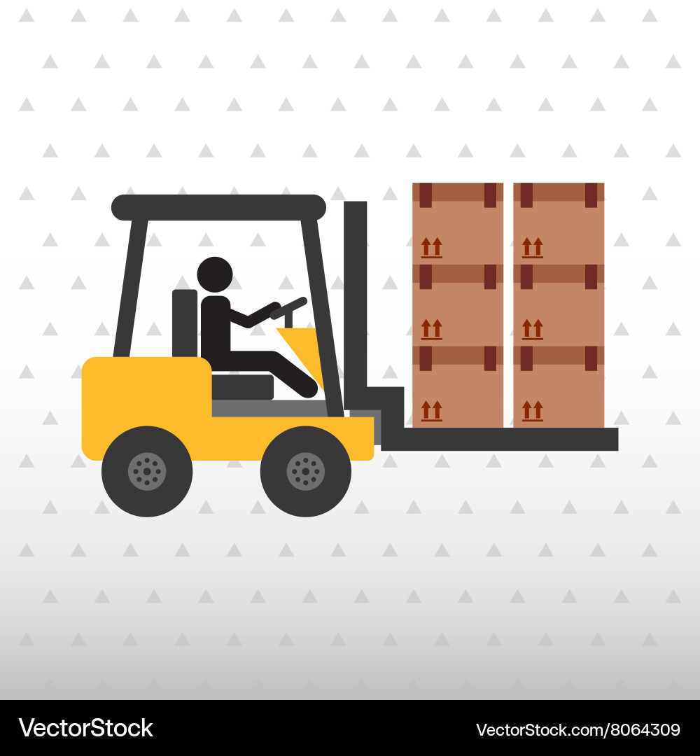 Logistic service design vector image
