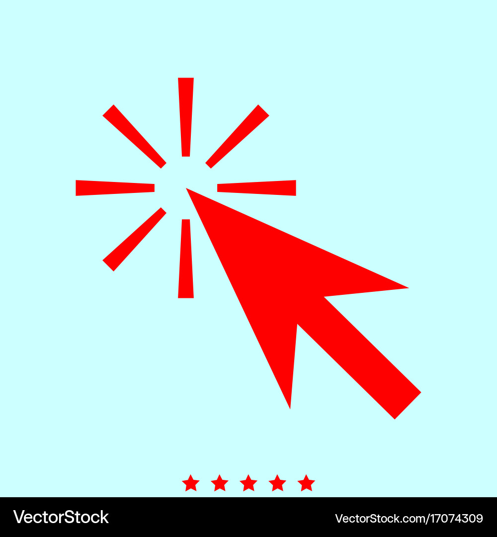 Mouse click it is icon vector image