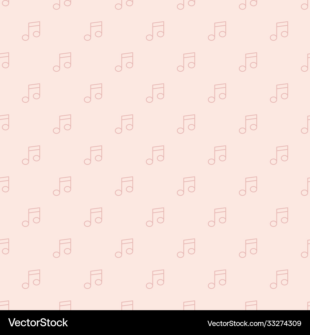 Musical Notes Seamless Pattern vector image