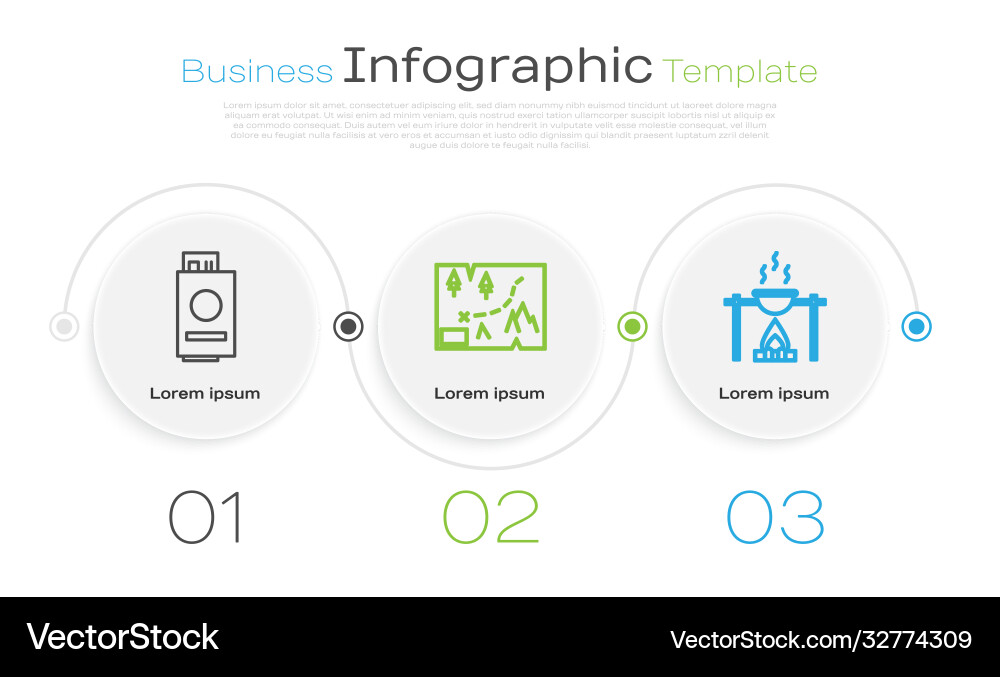 Set line passport with ticket folded map Set line passport with ticket folded map vector image