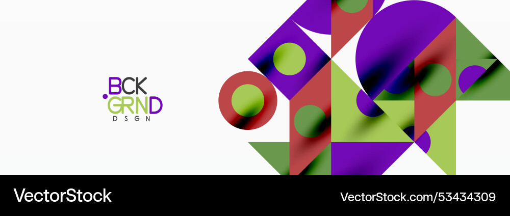 Trendy triangles lines round elements and circles Vector Image