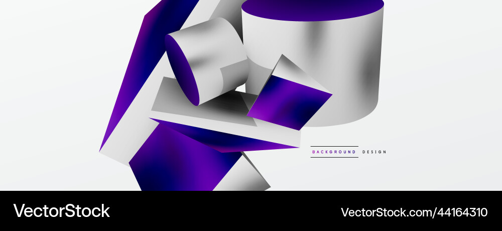 3d abstract background shapes triangle vector image